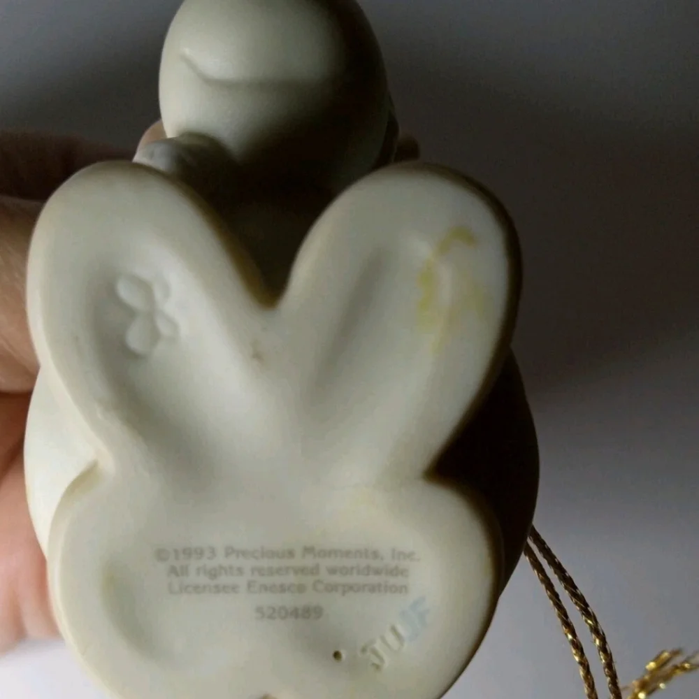 Vtg Precious Moments Slow Down And Enjoy The Holidays 1993 Christmas Ornament